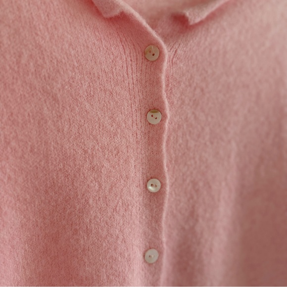 Things Between Pink Button-Front Knit Sweater (Size L) - Picture 5 of 8